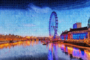 UK England London Eyes Jigsaw Puzzle Wooden 1000 Piece