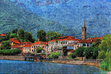 Italy Lake Mergozzo Jigsaw Puzzle Wooden 1000 Piece