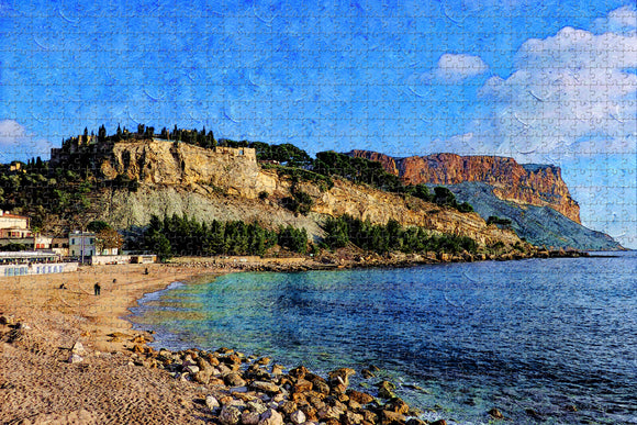 France Calanques Cassis Jigsaw Puzzle Wooden 1000 Piece