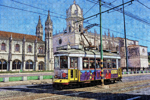 Portugal Tram  Lisbon Jigsaw Puzzle Wooden 1000 Piece