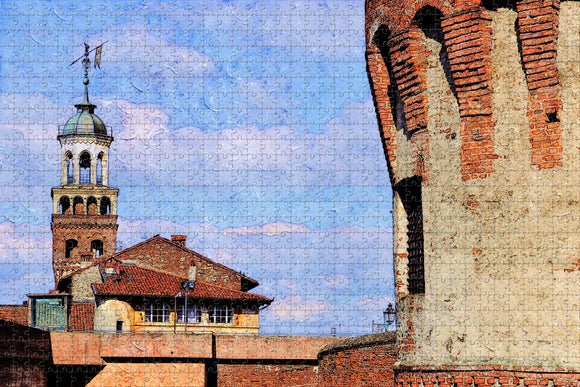 Italy Saluzzo Jigsaw Puzzle Wooden 1000 Piece