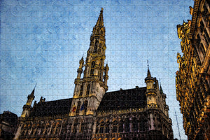 Belgium City Hall of Brussels Jigsaw Puzzle Wooden 1000 Piece