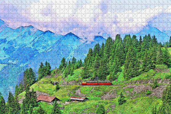 Switzerland Jungfrau Jigsaw Puzzle Wooden 1000 Piece