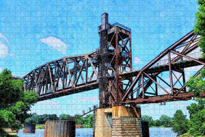 Little Rock Arkansas Bridge USA Jigsaw Puzzle Wooden 1000 Piece