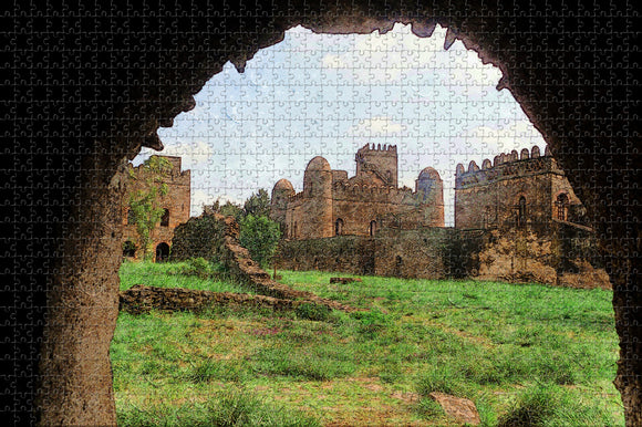 Ethiopia Gonder Castle Jigsaw Puzzle Wooden 1000 Piece