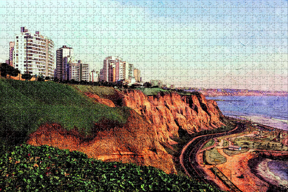 Peru Miraflores Lima Jigsaw Puzzle Wooden 1000 Piece