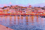 Italy Ponza Pontine Island Port Jigsaw Puzzle Wooden 1000 Piece