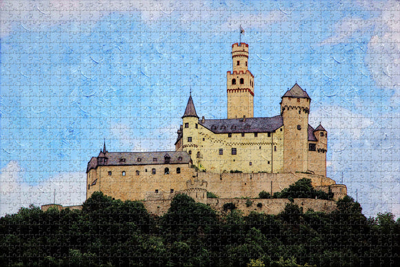 Germany Castle Rhine Rhone Jigsaw Puzzle Wooden 1000 Piece