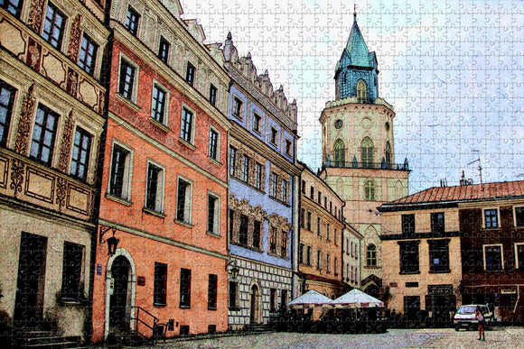 Poland Lublin Old Town Jigsaw Puzzle Wooden 1000 Piece