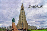 Iceland Hallgrimskirkja Reykjavik Jigsaw Puzzle Wooden 1000 Piece