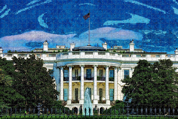 White House Washington USA Jigsaw Puzzle Wooden 1000 Piece