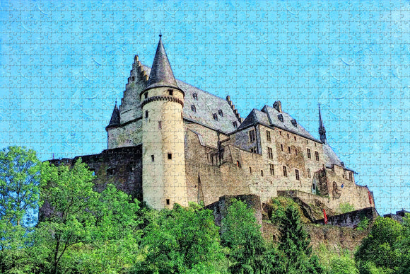 Luxembourg Vianden Castle Jigsaw Puzzle Wooden 1000 Piece