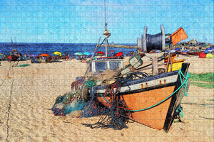 Uruguay Fishermen Beach Punta Del Diablo Rocha Jigsaw Puzzle Wooden 1000 Piece