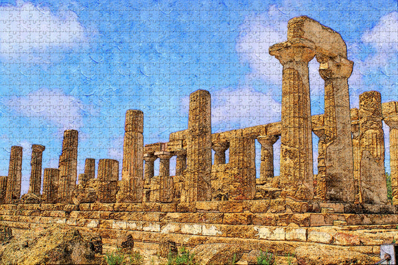 Italy Agrigento Sicily Jigsaw Puzzle Wooden 1000 Piece