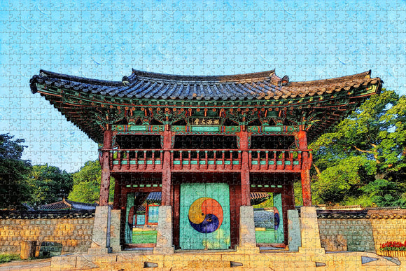 Korea Hanok Jigsaw Puzzle Wooden 1000 Piece