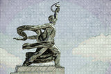 Russia Worker And Kolkhoz Woman Monument Moscow Jigsaw Puzzle Wooden 1000 Piece