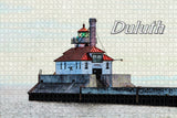 USA America Duluth Minnesota Lighthouse Jigsaw Puzzle Wooden 1000 Piece