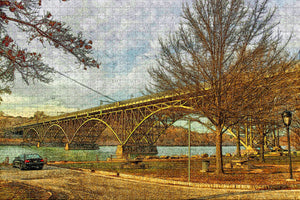 USA America Philadelphia Pennsylvania Bridge Jigsaw Puzzle Wooden 1000 Piece