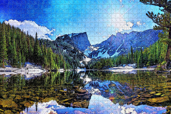 Rocky Mountain National Park Colorado USA Jigsaw Puzzle Wooden 1000 Piece