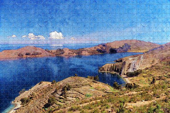 Bolivia Titicaca Jigsaw Puzzle Wooden 1000 Piece