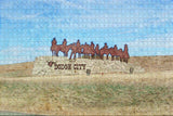 Dodge City Kansas USA Jigsaw Puzzle Wooden 1000 Piece