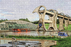 UK England Falkirk Wheel Jigsaw Puzzle Wooden 1000 Piece