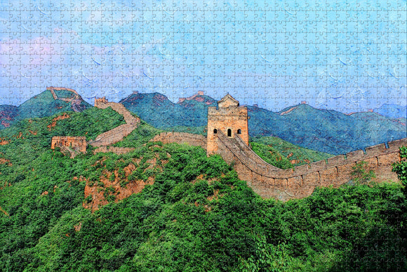 China Great Wall Beijing Jigsaw Puzzle Wooden 1000 Piece