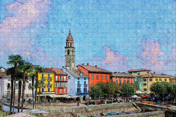 Switzerland Ascona Ticino Jigsaw Puzzle Wooden 1000 Piece