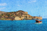 Greece Spinalonga Crete Jigsaw Puzzle Wooden 1000 Piece