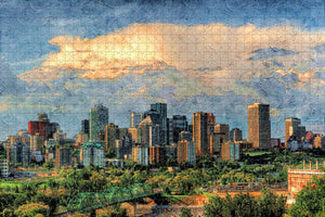 Canada Edmonton Alberta Jigsaw Puzzle Wooden 1000 Piece