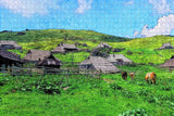 Slovenia Velika Planina Jigsaw Puzzle Wooden 1000 Piece