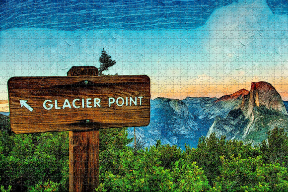 Glacier Point Yosemite California USA Jigsaw Puzzle Wooden 1000 Piece