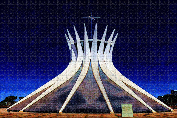 Brazil Brasilia Church Jigsaw Puzzle Wooden 1000 Piece