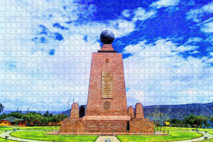 Ecuador Half Of The World Monument Quito Jigsaw Puzzle Wooden 1000 Piece