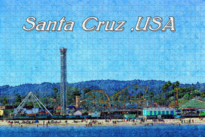 USA America Santa Cruz Beach Park Jigsaw Puzzle Wooden 1000 Piece