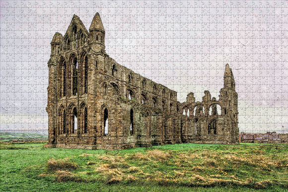 UK England Whitby Abbey York Jigsaw Puzzle Wooden 1000 Piece