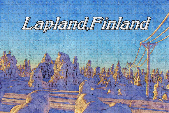 Finland Lapland Jigsaw Puzzle Wooden 1000 Piece