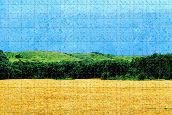 Field Kansas USA Jigsaw Puzzle Wooden 1000 Piece