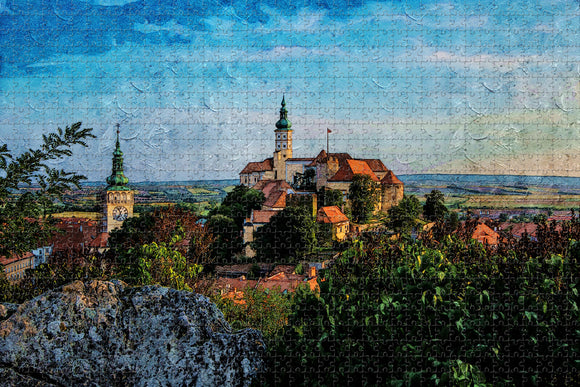 Czech Mikulov Castle Jigsaw Puzzle Wooden 1000 Piece