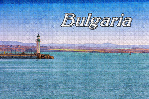 Bulgaria Port Lighthouse Burgas Jigsaw Puzzle Wooden 1000 Piece