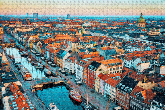 Denmark Copenhagen Jigsaw Puzzle Wooden 1000 Piece