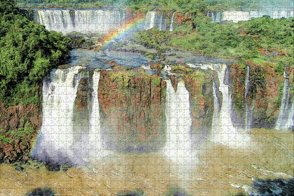 Iguazu Port Waterfall Argentina Jigsaw Puzzle Wooden 1000 Piece