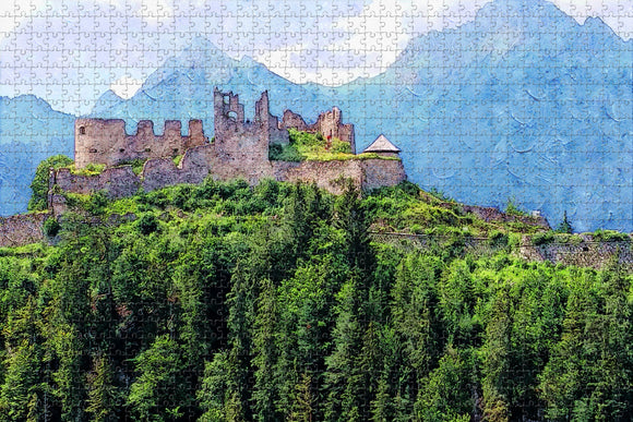 Austria Burg Ehrenberg Castle Jigsaw Puzzle Wooden 1000 Piece