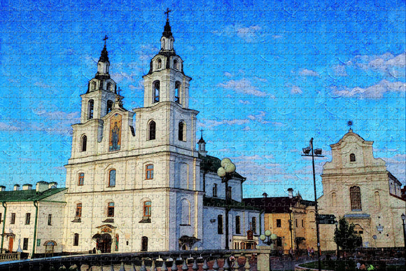 Belarus Minsk Church Jigsaw Puzzle Wooden 1000 Piece