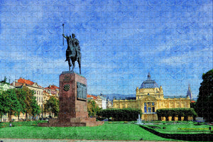 Croatia Zagreb Jigsaw Puzzle Wooden 1000 Piece