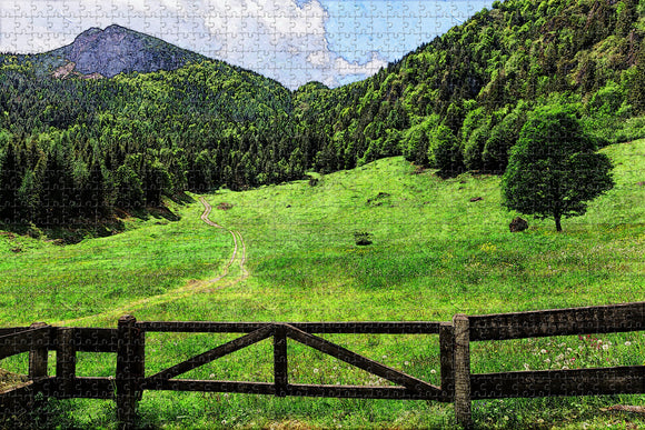 Italy Trento Garda Mountains Jigsaw Puzzle Wooden 1000 Piece