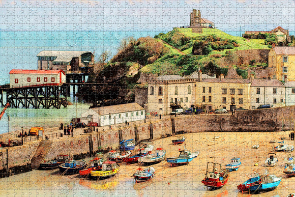 UK England Pembrokeshire Beach Jigsaw Puzzle Wooden 1000 Piece