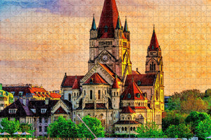 Austria Vienna Church Jigsaw Puzzle Wooden 1000 Piece