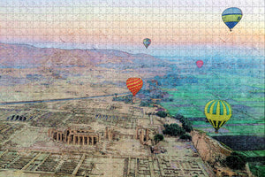 Egypt Luxor Hot Air Balloon Jigsaw Puzzle Wooden 1000 Piece