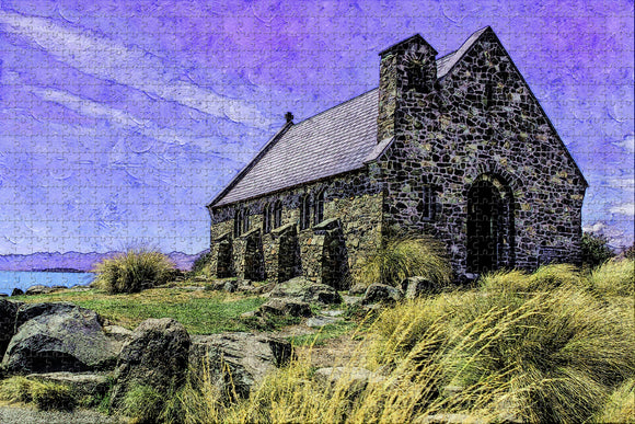 New Zealand Church of the Good Shepherd Lake Tekapo Jigsaw Puzzle Wooden 1000 Piece